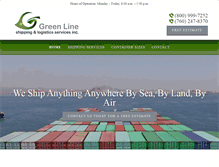 Tablet Screenshot of greenlineshipping.us